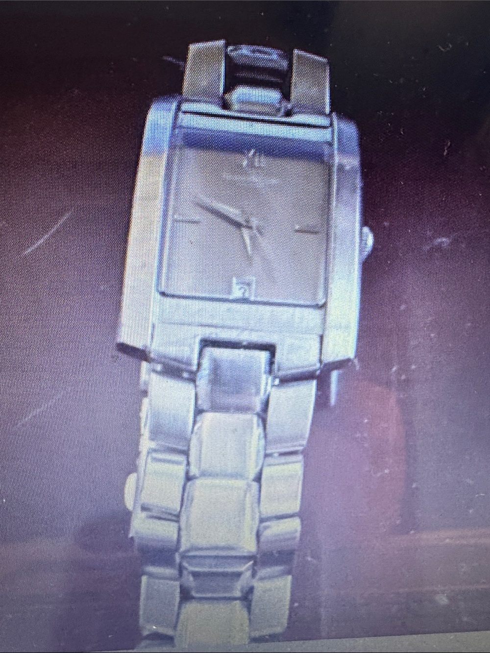 Kenneth Cole New York Silver Rectangular Stainless Steel Watch